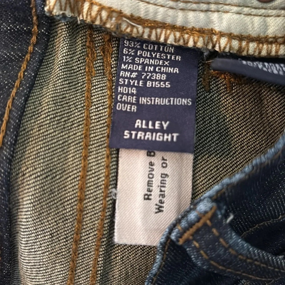 Madewell Size 24 Alley Straight Dark Wash Jeans - Picture 7 of 8